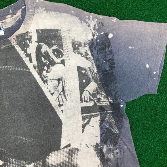 Vintage Clockwork Orange Mosquitohead Shirt Mens L Black AOP Movie Promo 90s USA - Picture 5 of 15